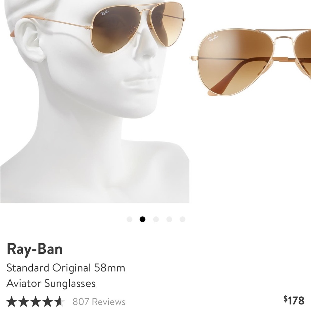 Ray-Ban Original 58mm aviator sunglasses